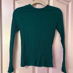 🎯 - a • new day - Forest green long sleeve sweater top 🌲
